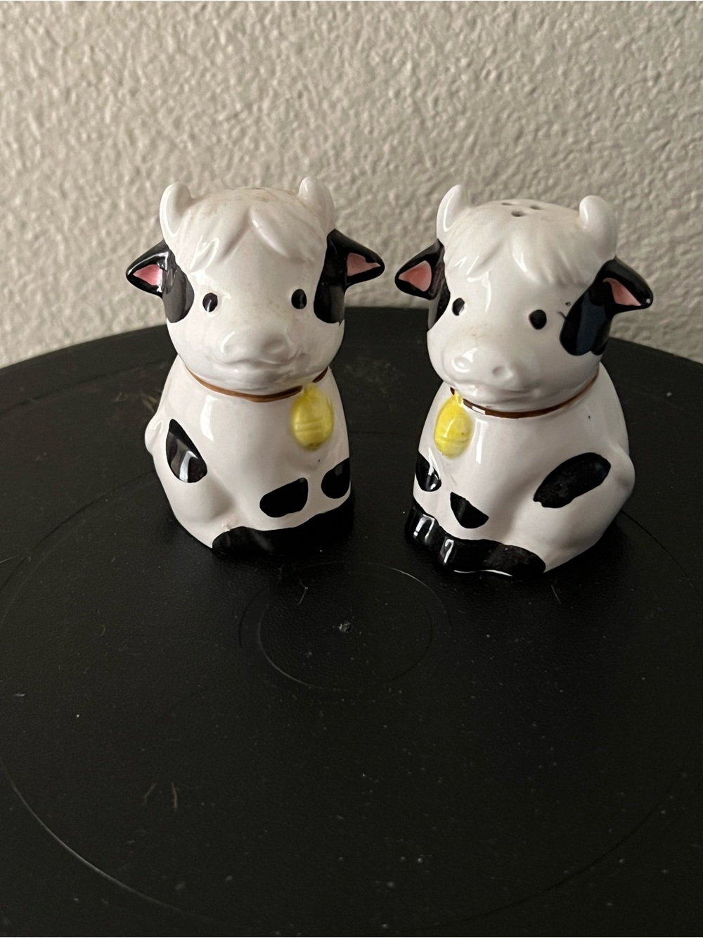 Cow Salt and Pepper Shakers. Made in Taiwan R. O. C.